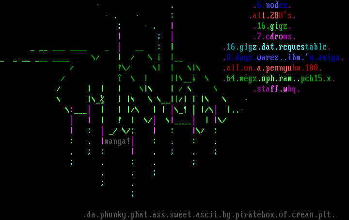 Manga ASCII Request by Piratebox