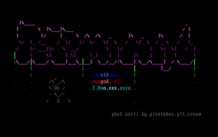 Terminal Countdown by Piratebox