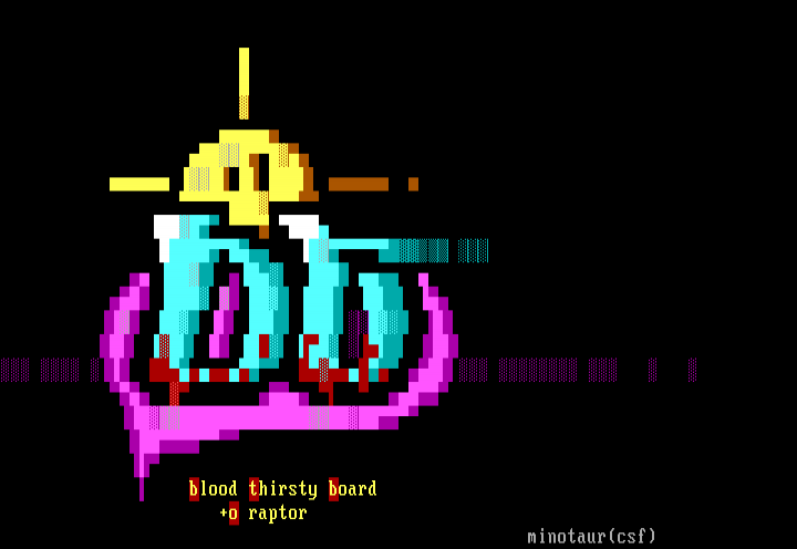 blood thirsty board logo by .,s$(minotaur)$s,.