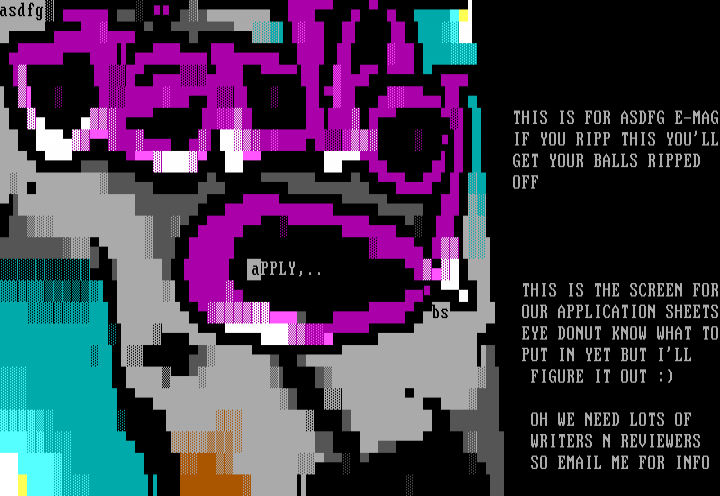 ASDFG app screen plug plug by Blind Sniper