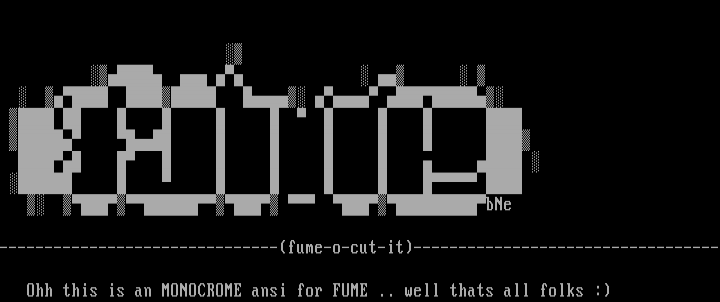 Fume ascii logo by brane