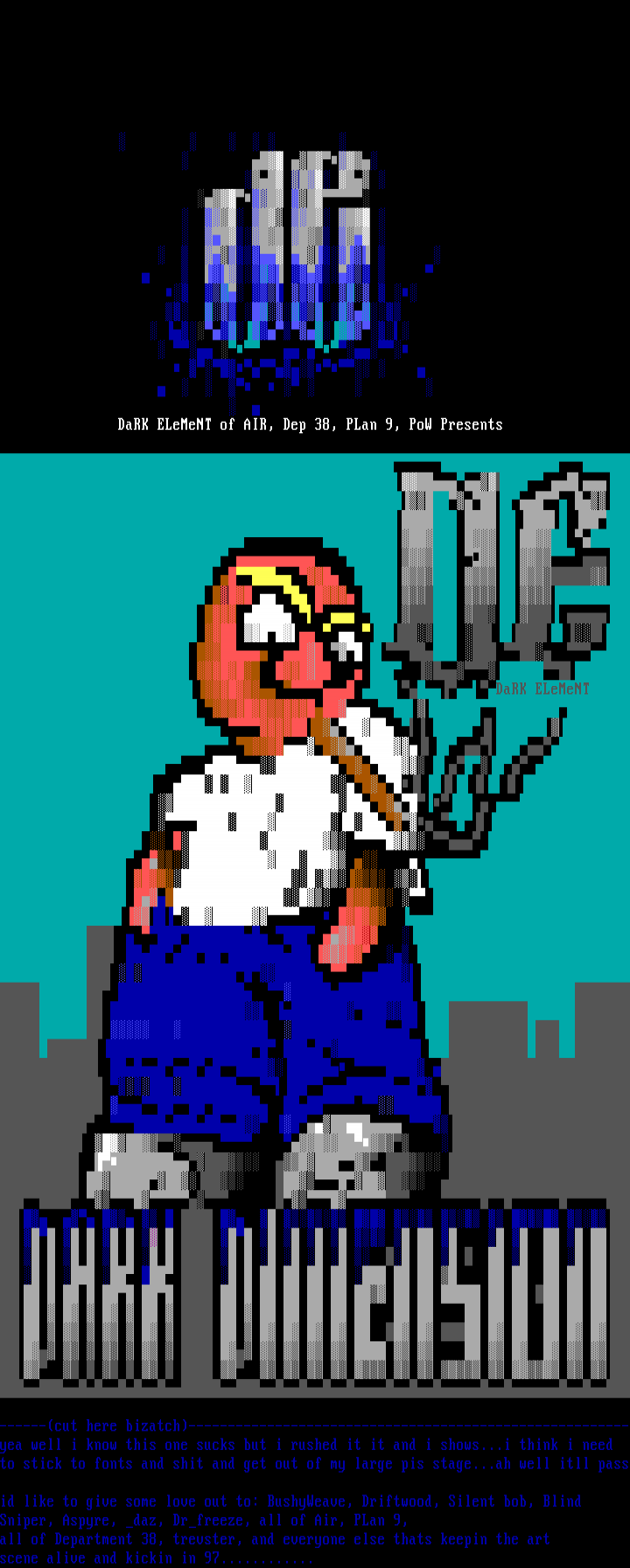 Phat guy smoking a blunt by Dark Element