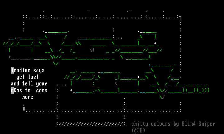 Imodium ascii with colour!@ by Blind Sniper