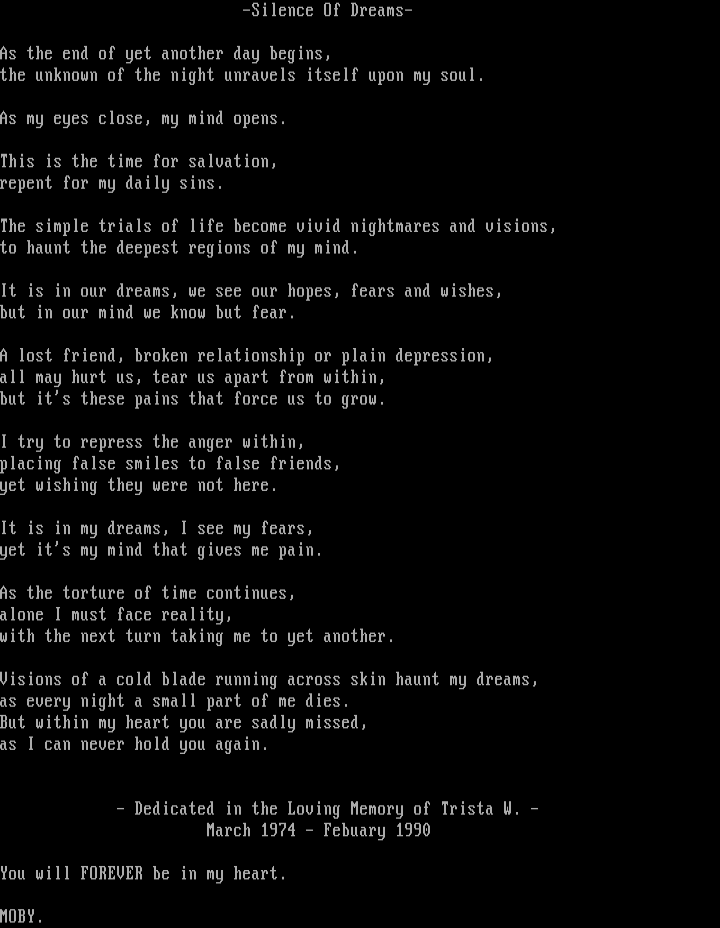 Silence Of Dreams by Moby