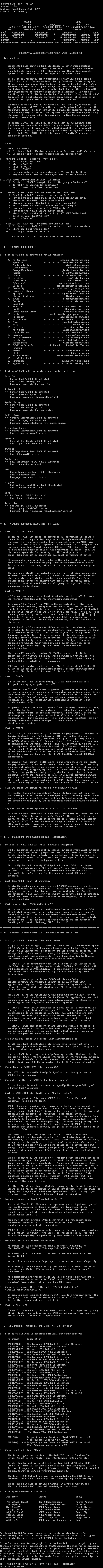 DARK FAQ v1.84 by Multiple Authors