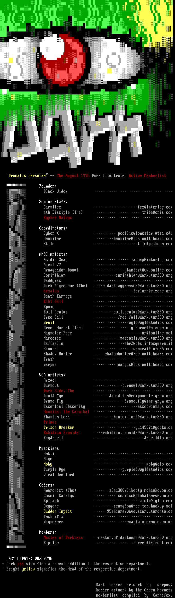 DARK Memberlist by Multiple Authors