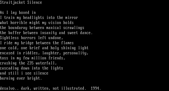 Straitjacket Silence by desalvo