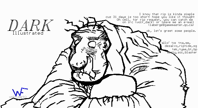 Dark Illustrated by Wolf