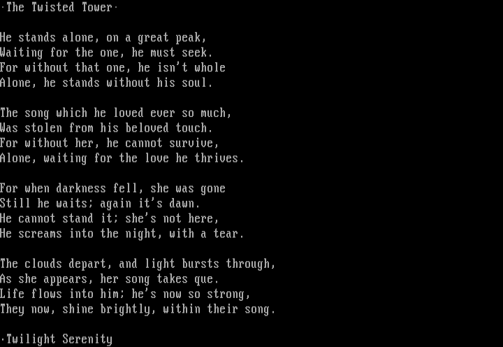 The Twisted Tower Literature by Twilight Serenity