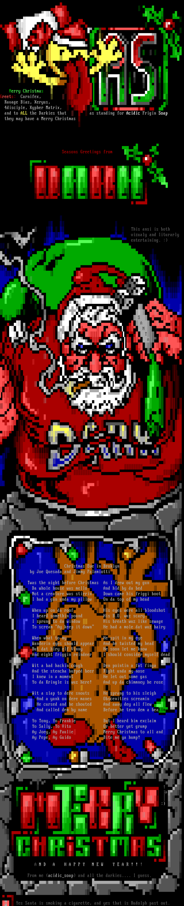 DARK X-Mas Greetings by Acidic Soap