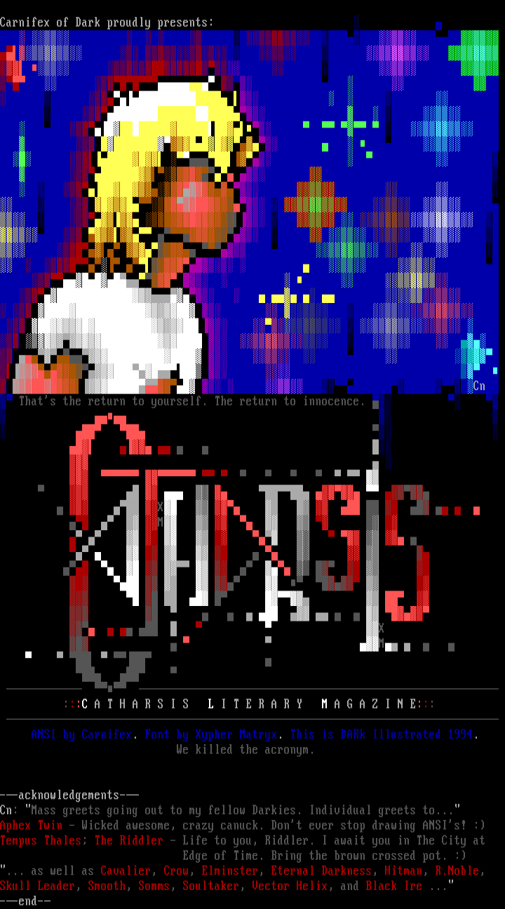 Catharsis Literary Magazine by Carnifex