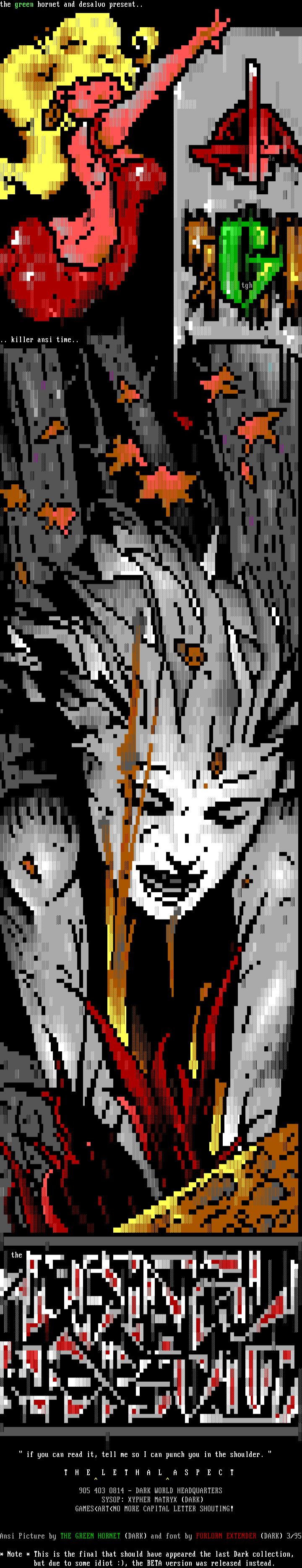 The Lethal Aspect by The Green Hornet