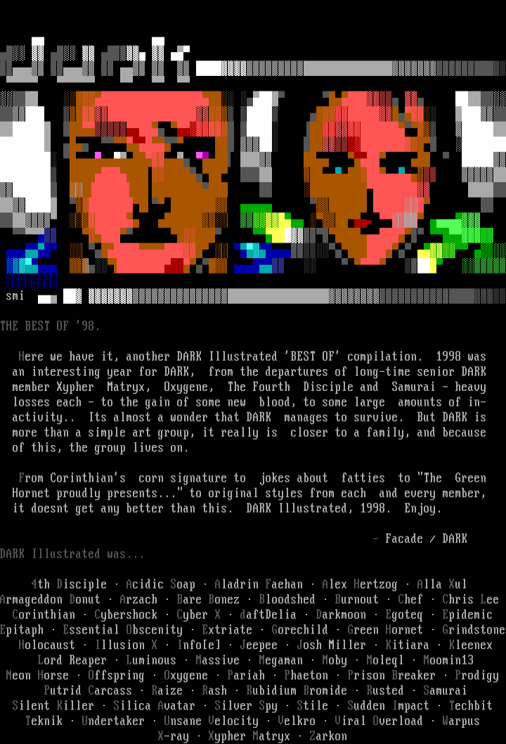 DARK Illustrated, 1998 by Facade