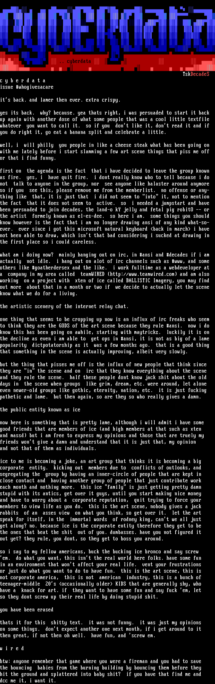 Wired's "Cyberdata" by Wired