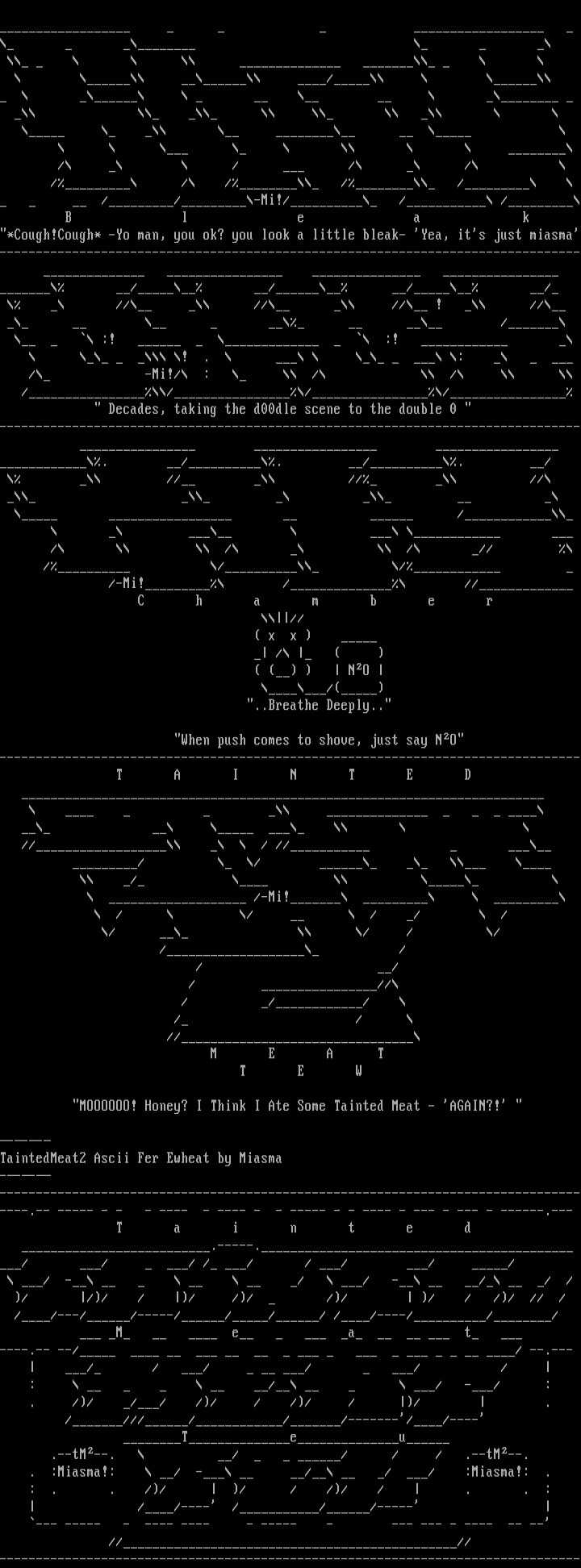 Miasma's Ascii Colly by Miasma