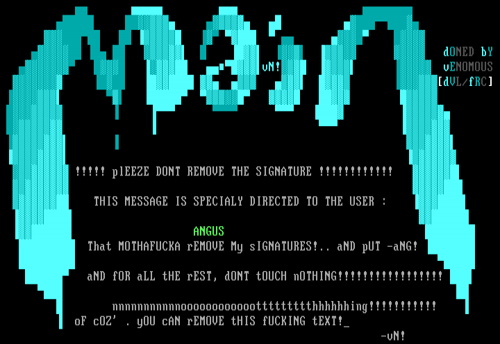 mAIN mENU! by VeNoMouS (vN!)
