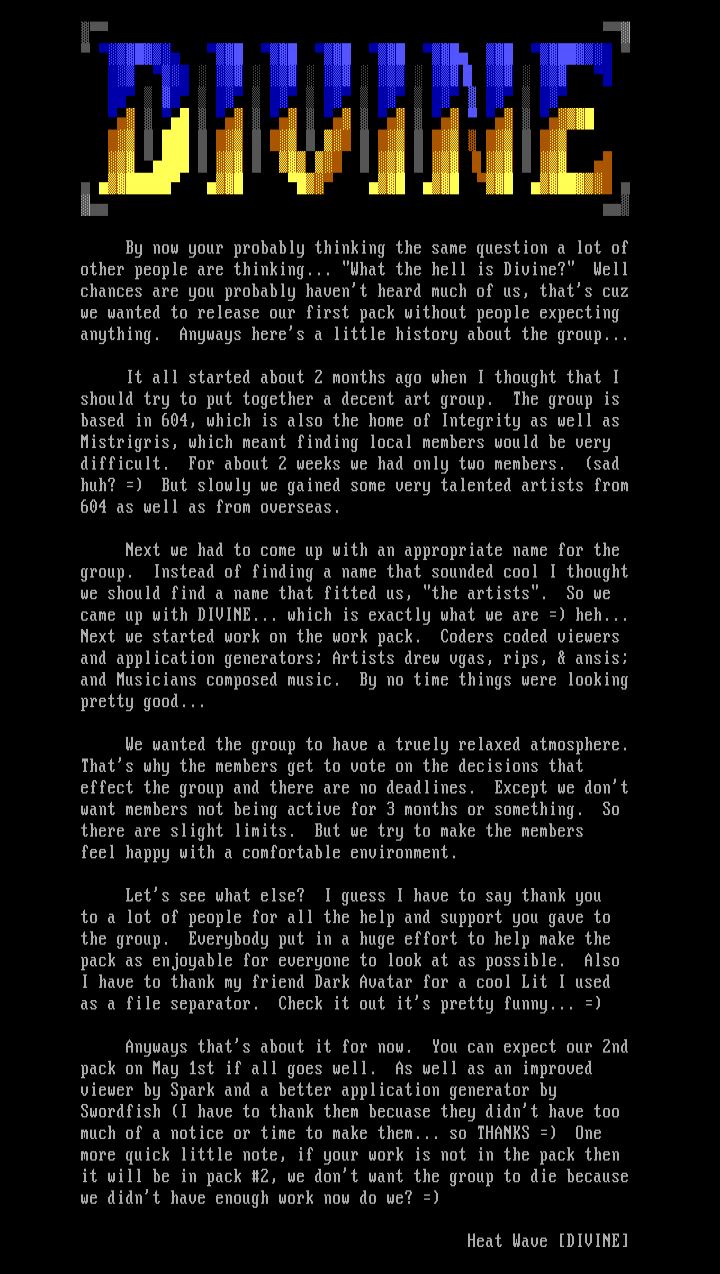 Divine: Information by Divine