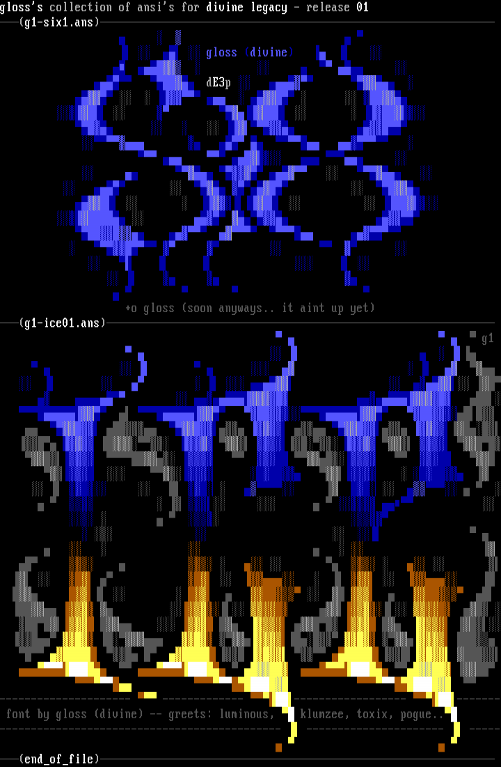 ansi collection - 01 by gloss