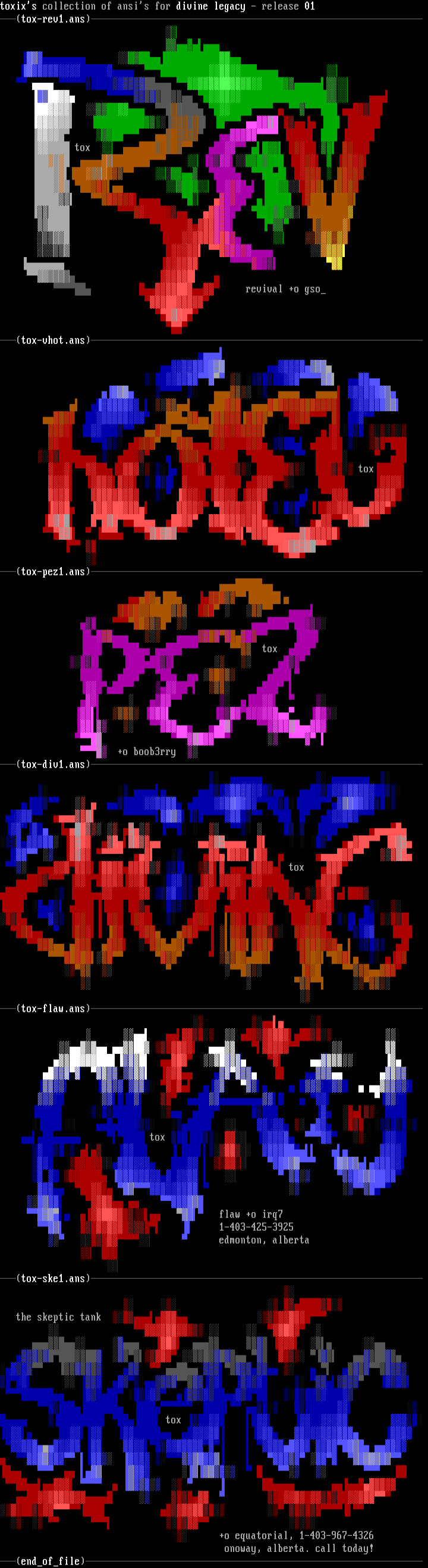 ansi collection - 01 by toxix