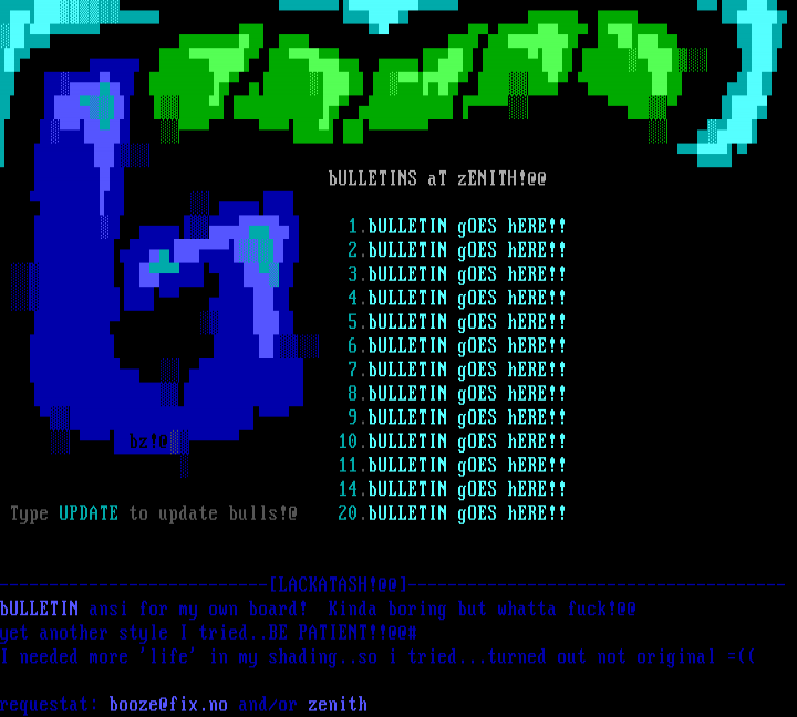 bULLETIN ansi pher myself by booze
