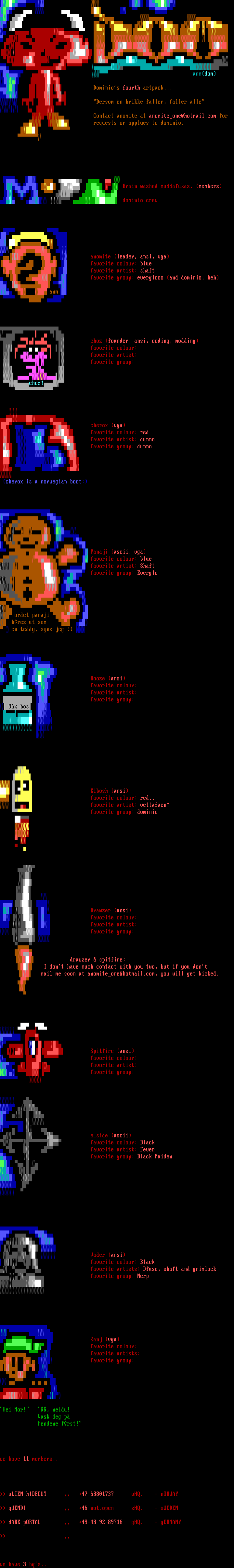 dominio info-file by dominio-crew