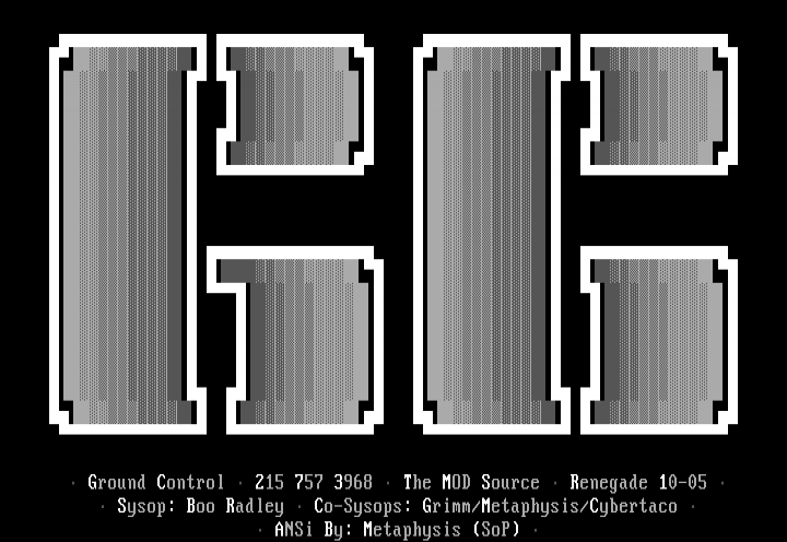 Ground Control ANSi by Metaphysis