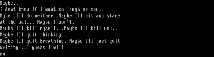 Maybe by Entrophy