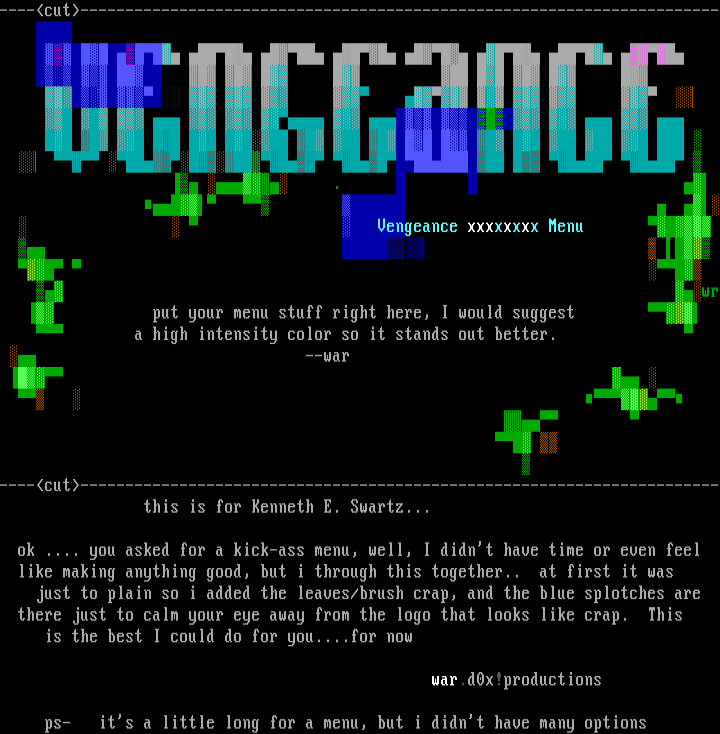 vengence by war