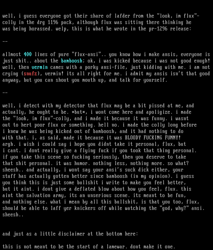 READ THIS, FLUXIEBOY! by vermin