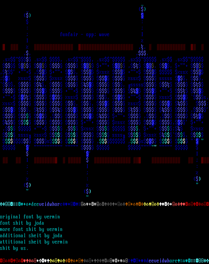 funfair joint ascii by Multiple Gangsters