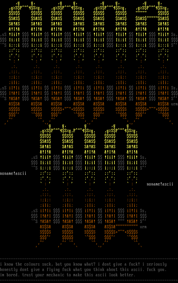 nOname!ascii by vermin
