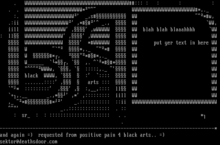 blackarts by sektor