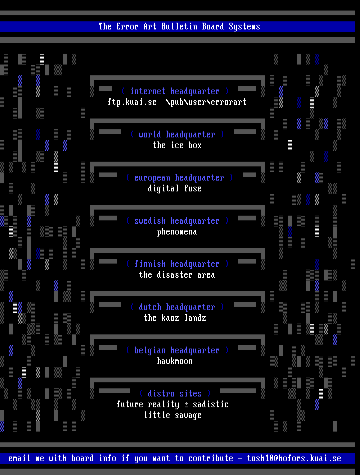 Error Art Boards