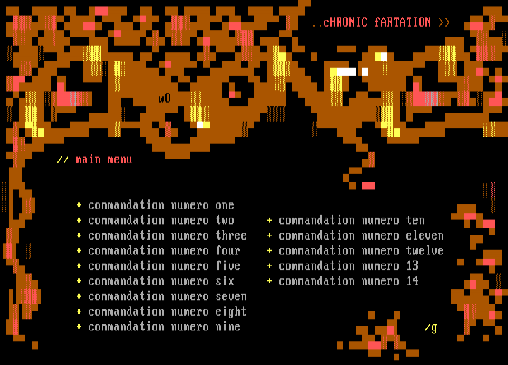 Chronic Farts Menu by watOr