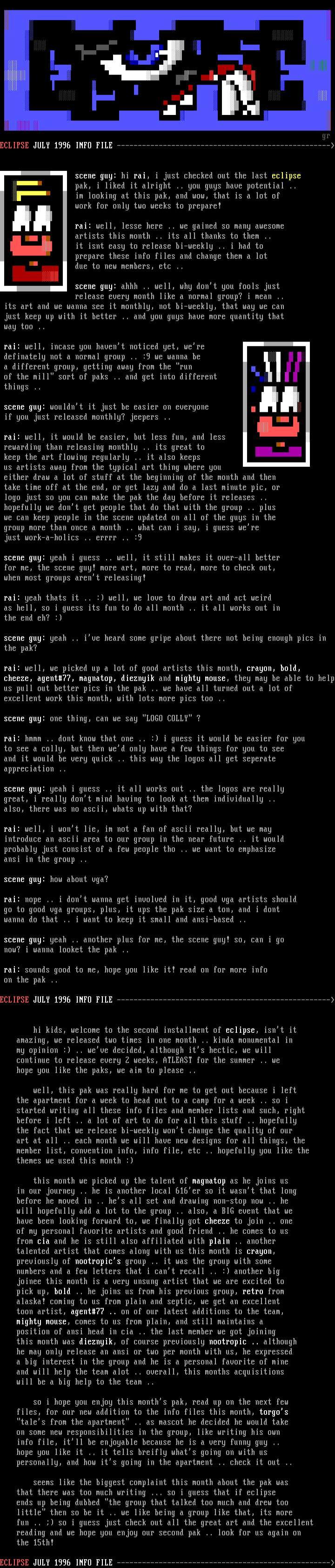 eclipse's 2nd info file by rai + grendel