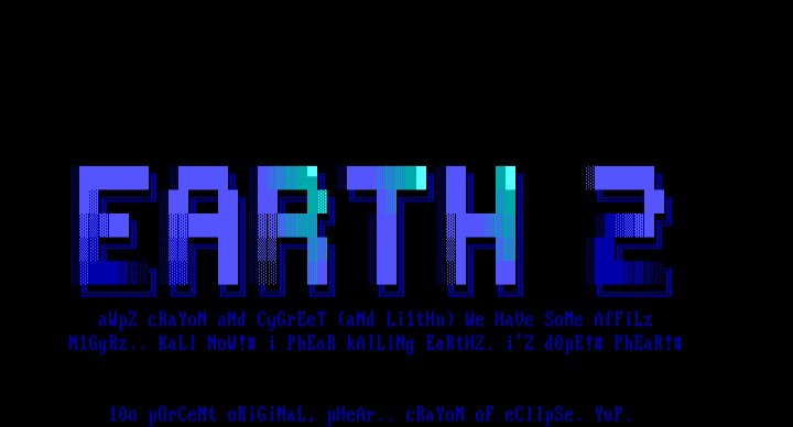 BEST EARTH2 ANSI EVER!!! by crayon