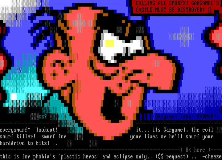ITS EVIL GARGAMEL! KILL HIM@#^$! by cheeze