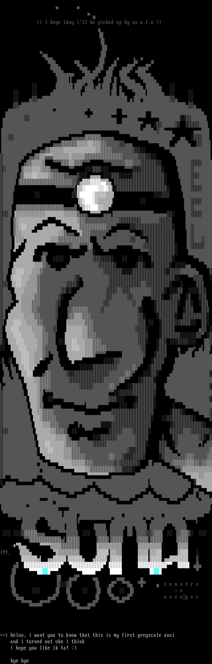u.f.o (greyscale) by lemon44_