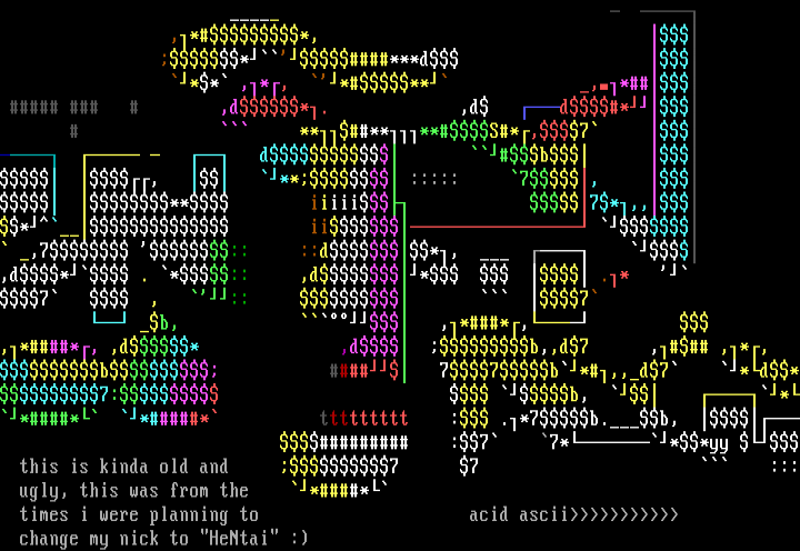 acid!ascii by prosthesis