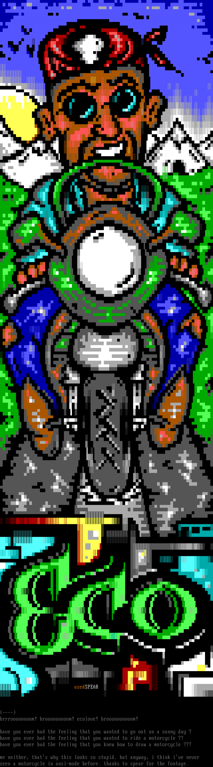 motorcycle emptyness by president & spear