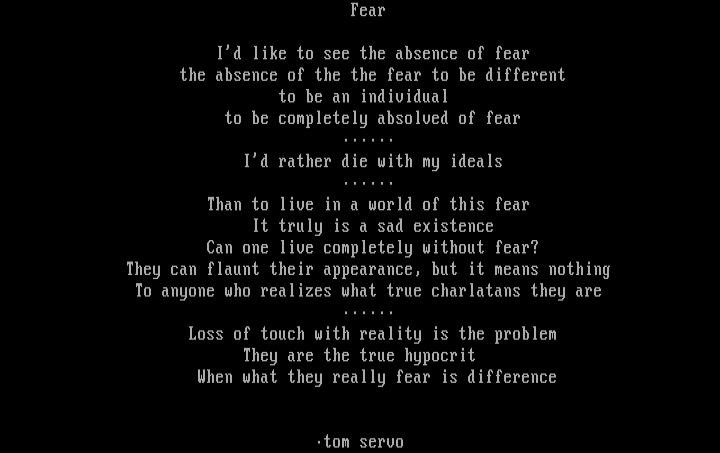 "Fear" by Tom Servo
