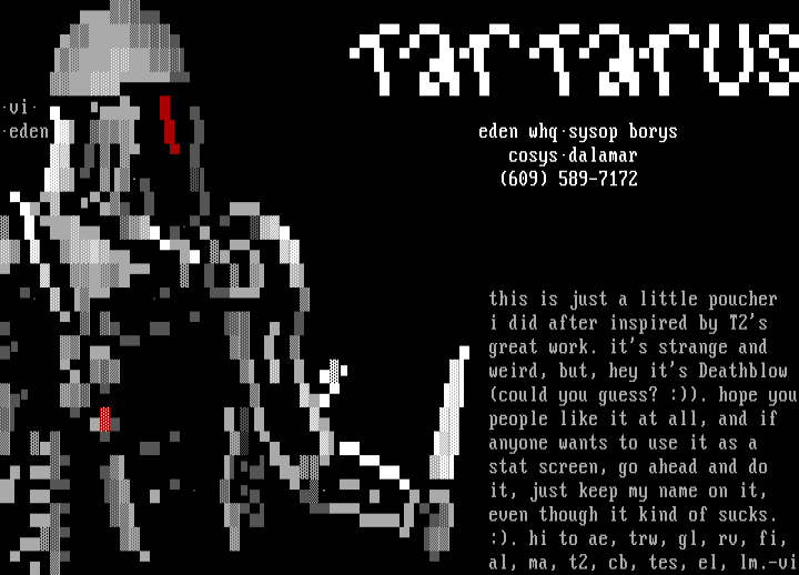 tartarus stat screen by village idiot