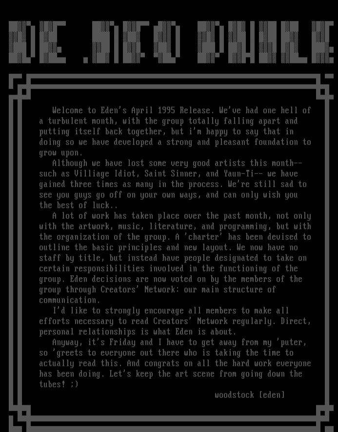 April 1995 Release Info by woodstock