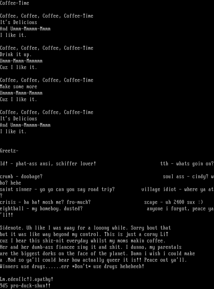 Coffee-Time by Leper Messiah