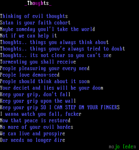 Thoughts by Mojo