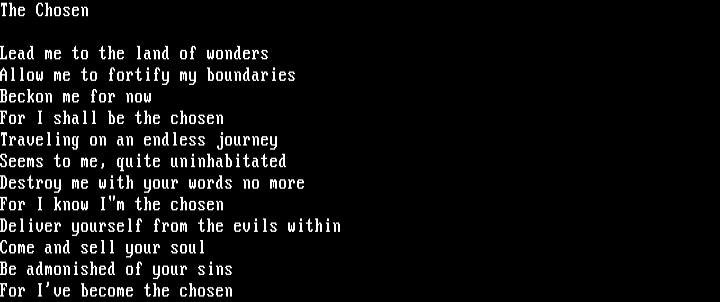 "The Chosen" by Leper Messiah