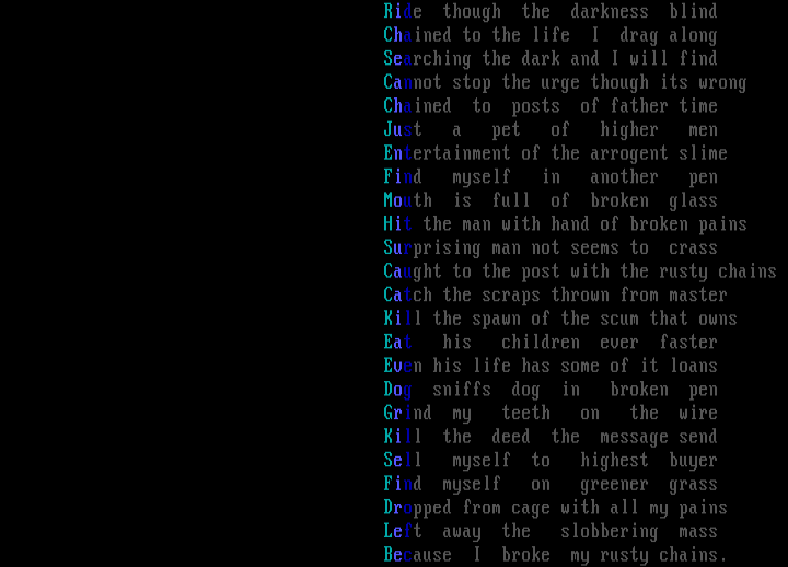 "Rusty Chains" by Crisis