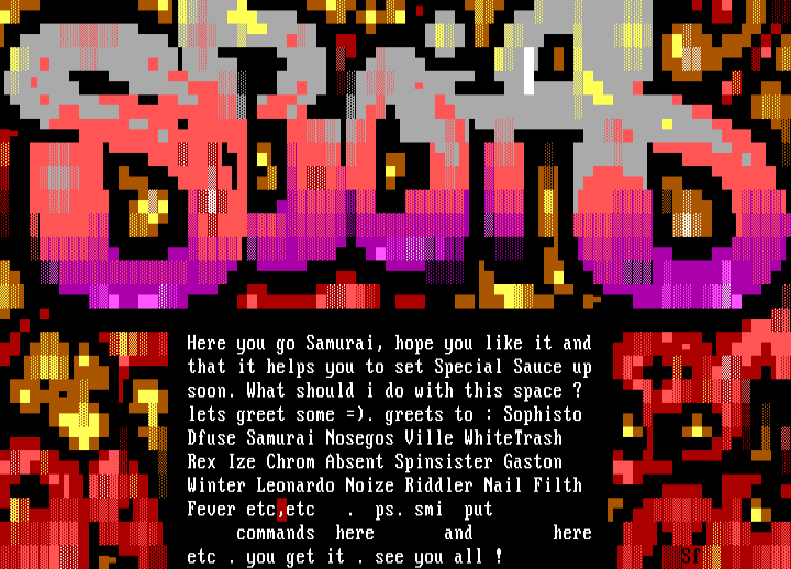 Special Sauce Main Menu by Shaft