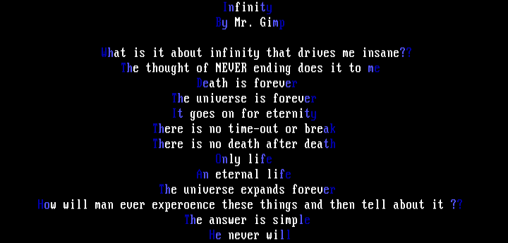 infinity by blind ambition