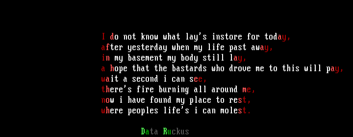 death by data ruckus